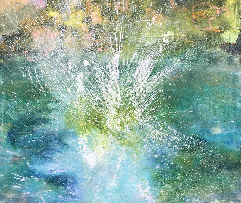 Splash with Rhododendrons