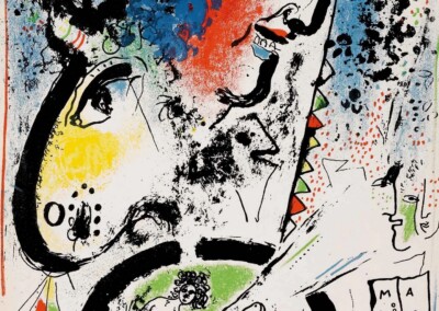 The Lithographs of Chagall, volume I, frontipiece – self-portrait