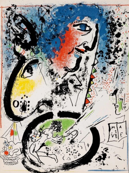 The Lithographs of Chagall, volume I, frontipiece – self-portrait