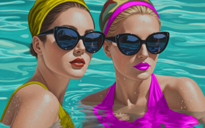 Two Women in the Pool