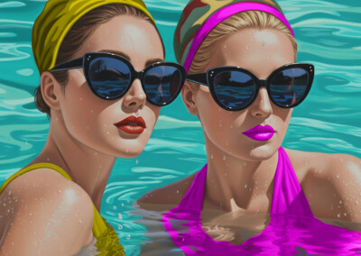 Two Women in the Pool
